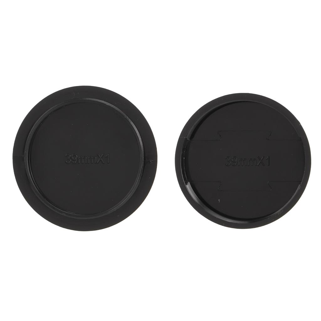 M39 Front Rear Lens Cap Premium Plastic High Reliability Small Size Light Weight Portable