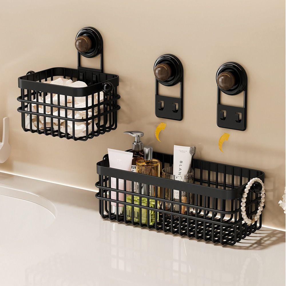 Rust-proof Kitchen Wall Hanging Rack Suction Cup Hanging Onion Storage Box Shower