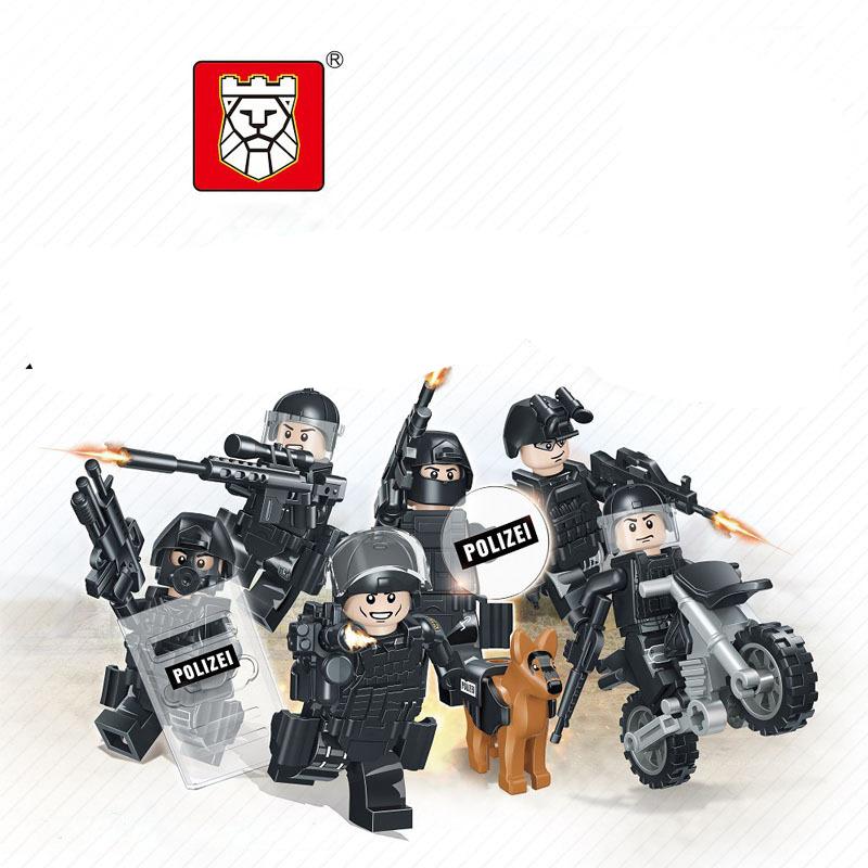 TBS47-52 Frontier Defense Ninth Brigade Small Army Off-Road Motorcycle Military Equipment Building Blocks