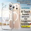 Прозрачный магнитный чехол для iPhone 17 Pro Max с точным вырезом и полным покрытием для фотографии