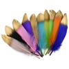 10pcs Colored Gold Silver Goose Feathers For Crafts Golden Geese Feather Decor Diy Carnaval Assesoires Dream Catcher Decoration