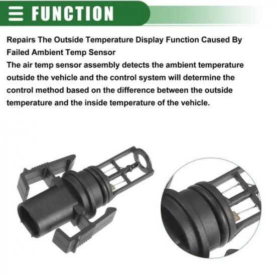 Air Charge Temperature Sensor Single for Mercedes-Benz C220 2.2L 1996