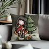 Viral SSantoro Gorjussied Cushion Cover Antidustmite Pillowcase Invisible Zipper Silky Short Plush Sofa Cushion Cover