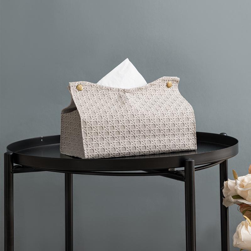 Коробка для салфеток Nordic Simple из искусственной кожи для журнального столика в гостиной