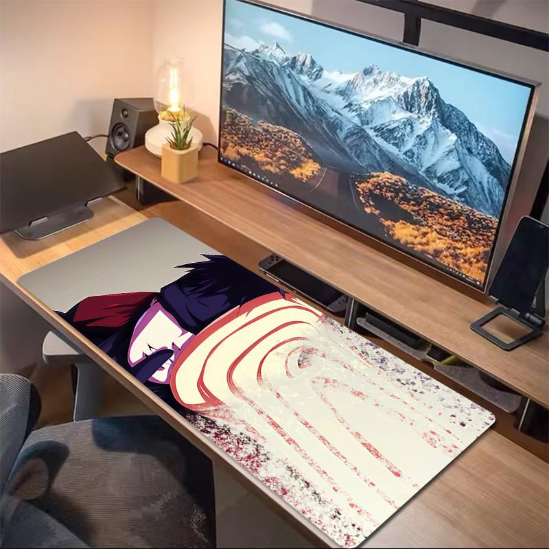 Obito Uchiha Print Cushion Non-slip Laptop Tablet Big Mousepad XXL Mat Mini PC Playmat With Lock edge