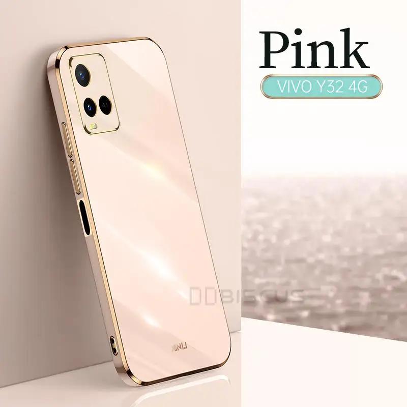 Роскошный чехол с покрытием для Vivo Y22S Y16 Y35 Y55 Y01 Y55 Y53S Y33S Y21 Y76 Y52 Y72 5G V21E V23 V25E V25 Мягкий силиконовый чехол-каркас