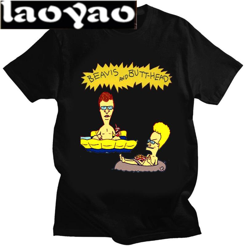 Beavis and Butthead BB Newest TShirt for Unisex Around The Christmas Tree Round Collar Basic Distinctive Birthday Gift Tops