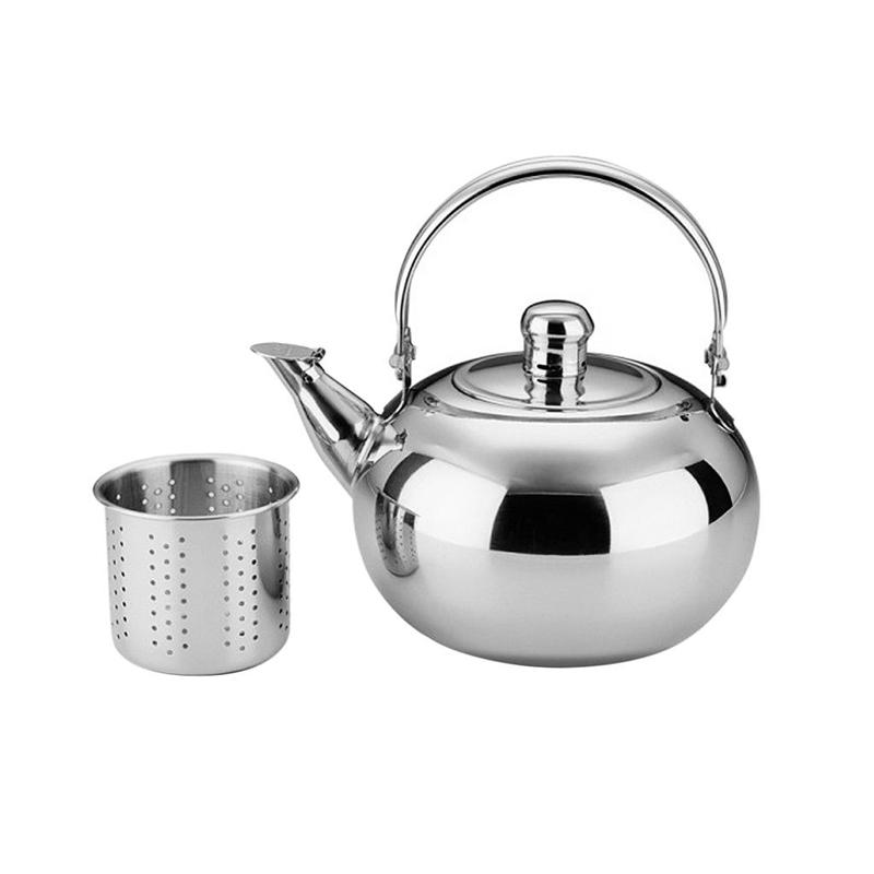 Stainless Steel Tea Pot With Tea Strainer Teapot With Tea Infuser Teaware Sets Tea Kettle Infuser Teapot