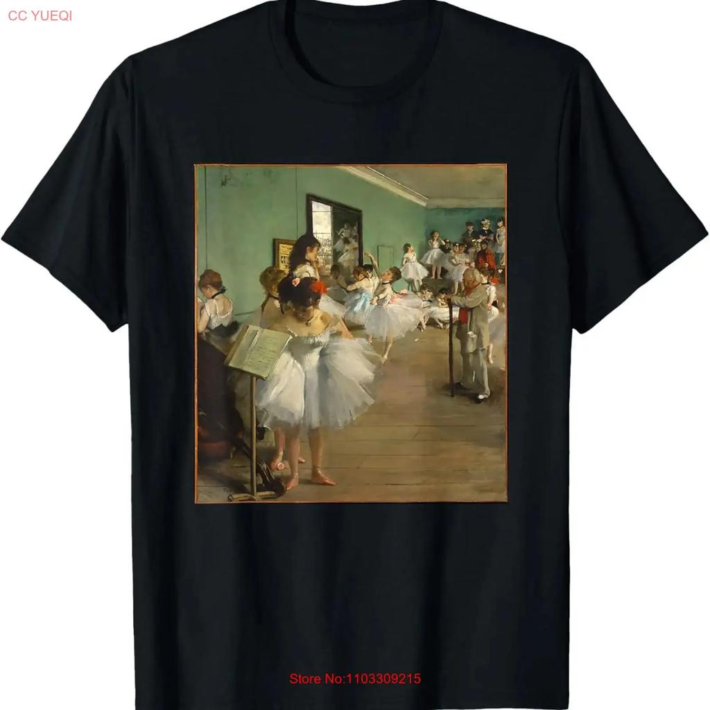 Edgar Degas The Dance Class Ballet Impressionism Art T Shirt vintage Washed Stylish Top For Everyday Wear homme fashion Unisex
