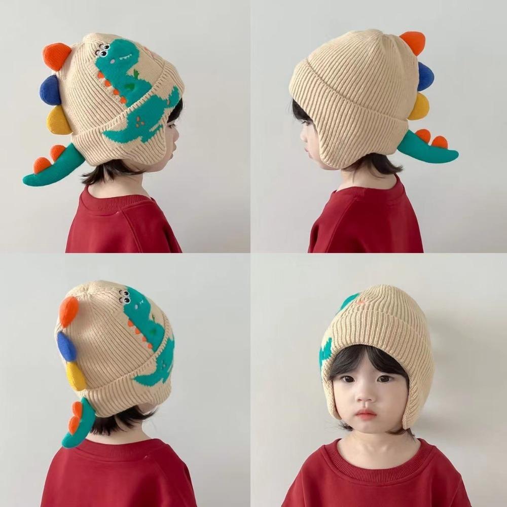 Winter Ear Protection Hat Cute Knit Beanie Hats New Head Cover for Children