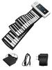Пианино с силиконовой клавиатурой для легкого и беспроводного 88 88-клавишного сворачивающегося Детское, Ударопрочное, Портативное, Сворачивающееся, Чистое, Легкое, (A, Клавиши, Белые)