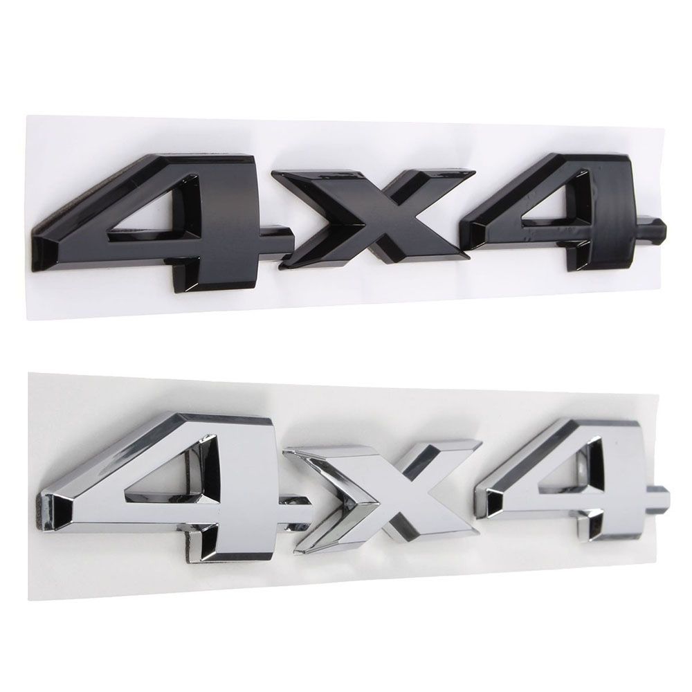 Black Stylish 3D 4X4 Logo Motor For SUV Emblem Badge Car Sticker Car-styling Auto Decals