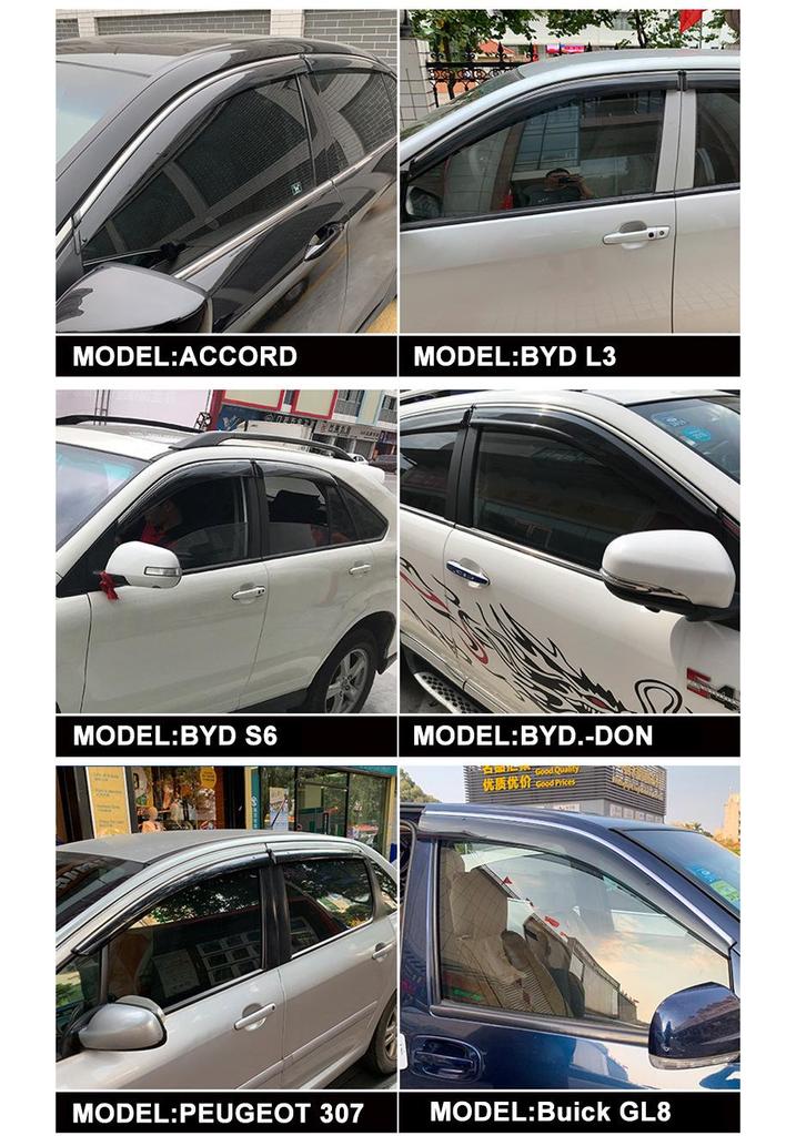 MG Urban Car Window Rain & Sun Visor Deflector