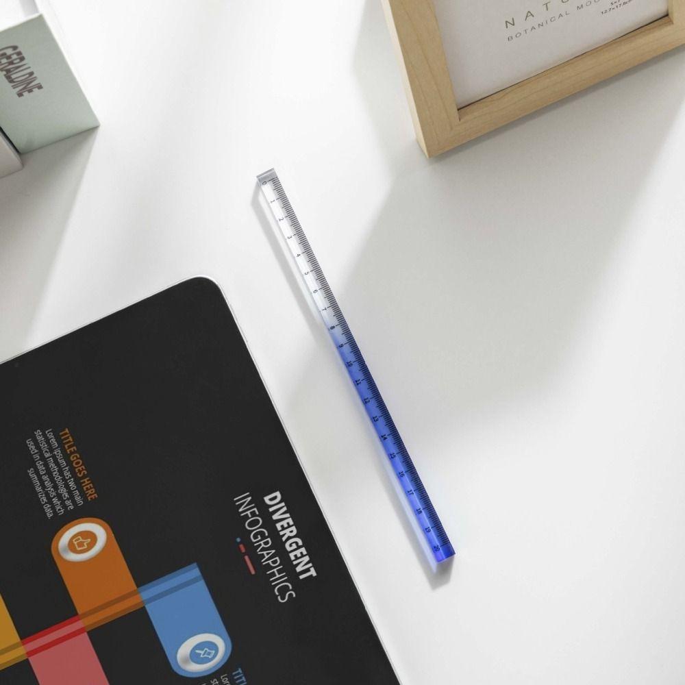 Многофункциональные градиентные прямые линейки 15см 20см 30см инструменты для рисования своими руками математическая чертежная линейка офис