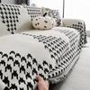 Light Luxury High-Grade Full Covered Sofa Cover Cloth Four Seasons Universal Chenille Sofa Cover Houndstooth Dustproof Sofa Cover Towel