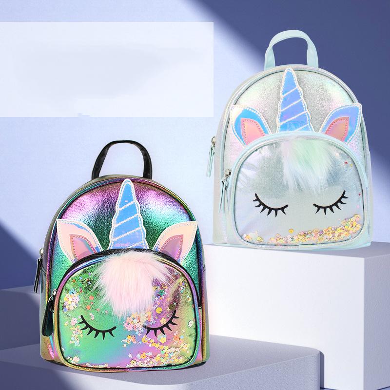 Рюкзак с единорогом, модный, милый, школьная сумка, детский сад, мультяшный рюкзак для маленькой девочки, большая вместимость, школьная сумка, рюкзак