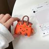 Портативная сумка-смайлик для AirPods 1 /1 защитный чехол pro1 apple bluetooth 1/1 поколения чехол для наушников силиконовый