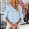 Women Half Sleeve Chiffon Shirts For Women Autumn Casual Solid Loose T Shirt Women Basic Tee Tops