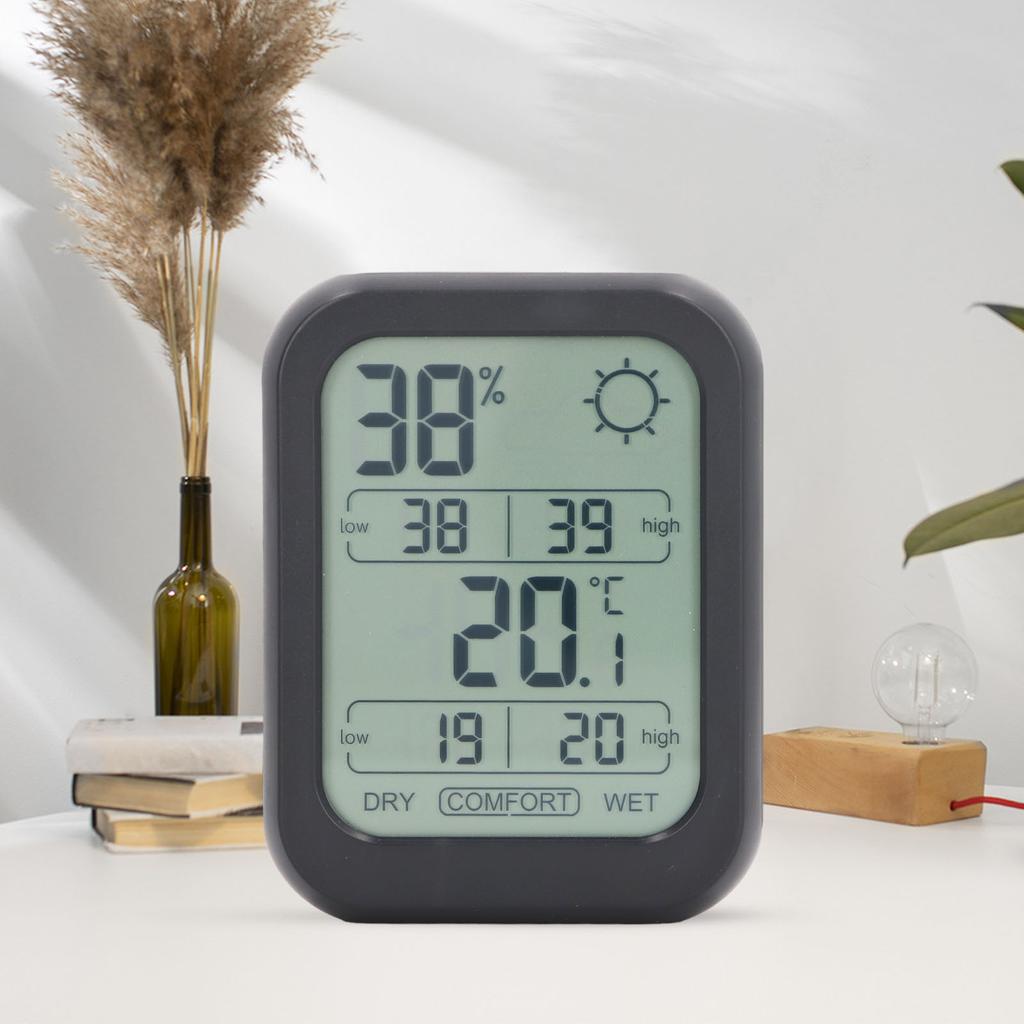 Термометр Датчик влажности Высокое разрешение Большой экран Точный гигрометр Термометр для использования в помещении