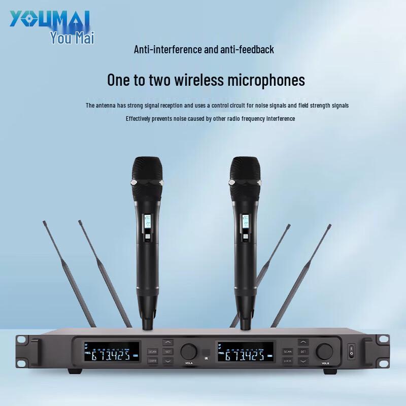 Youmai Dual Wireless Handheld Microphone System (CN version)