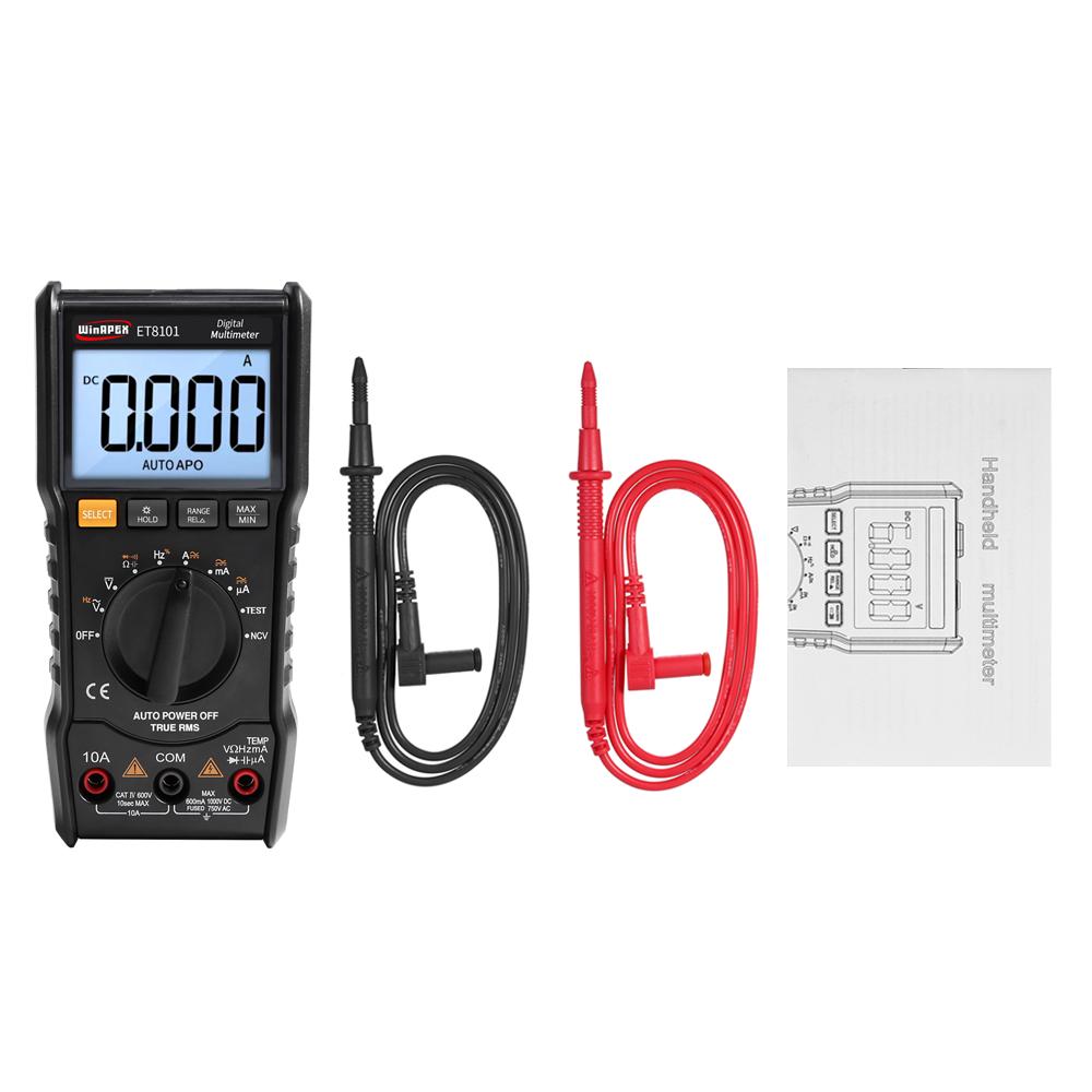 WinAPEX 6000 Counts Digital Multimeter Full Protection Mini DMM Multifunctional Handheld Multi