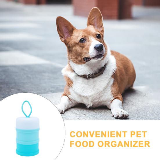 Ведро для корма для домашних животных 45691 контейнер для кошачьего корма, переносной, с лямками, для собак