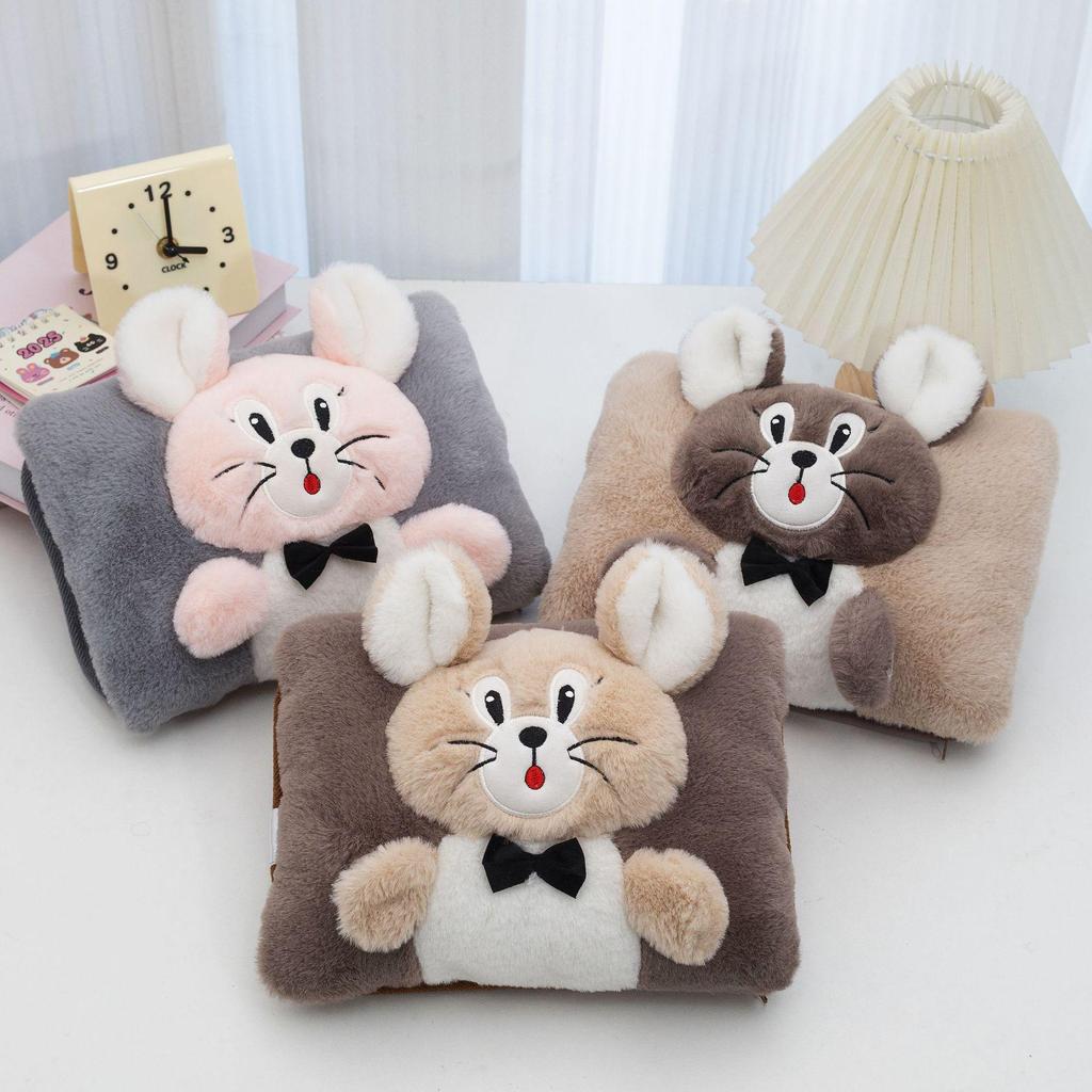 Автоматическая электрическая плюшевая мультяшная грелка для рук с безопасным отключением