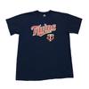 Футболка Minnesota Twins Мужская Размер Большой L Синий Красный Короткий Рукав Хлопок MLB Бейсбол