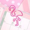Cute Mini Flamingo Paper Clips Pin Bookmark Memo Office School Stationery