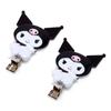 Sanrio Kuromi Bangs Clip X 1 X Cm PP Set of 2 (Vertical) Approx. 3.5 4.5 S-315826