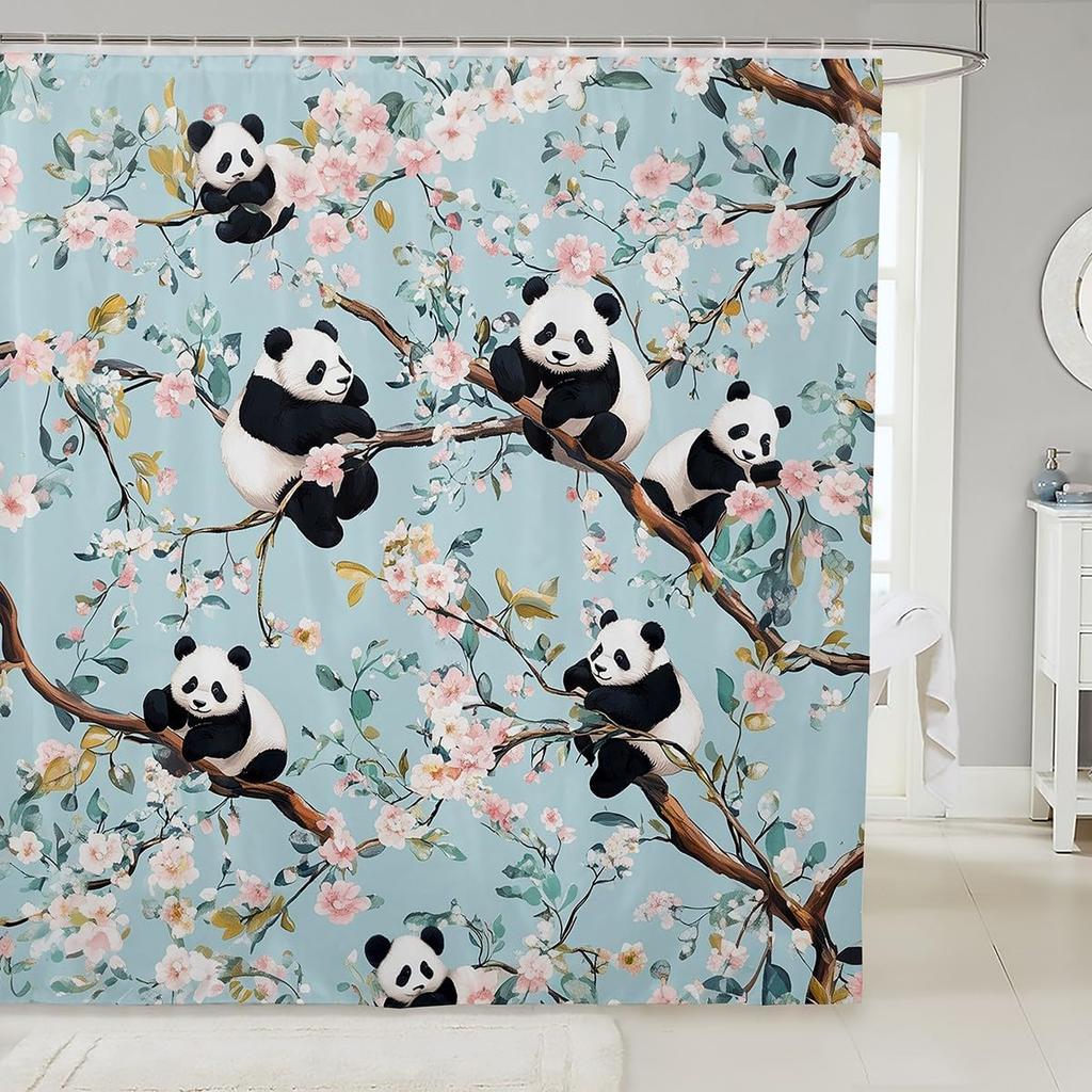 Занавеска для душа для кошек в японском стиле, наборы занавесок для душа для ванной для детей, мальчиков, девочек, подростков, тканевая занавеска для душа с океанской волной