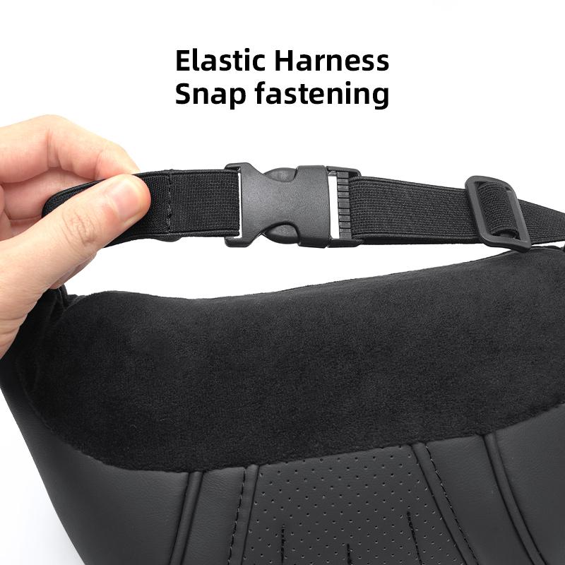 For Alfa Romeo High-end Leather Car Seat Headrest Memory Foam Comfort Neck Pillow For Alfa Romeo 4C 159 166 Spider Giulia Giulie