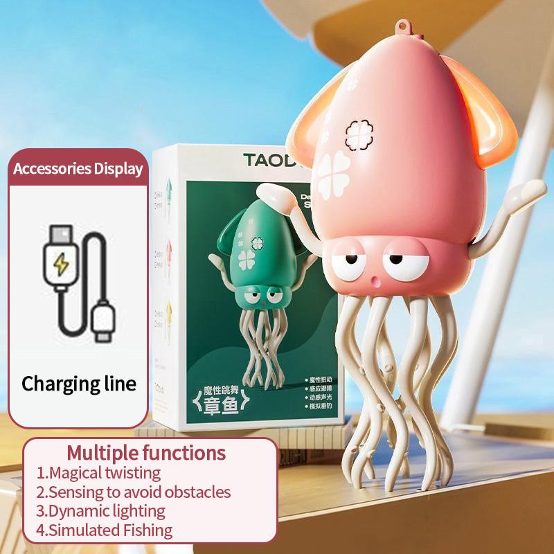Electronic Dancing Squid Toys Magical Dancing Jellyfish Led Glowing Light Music Funny Dancing Octopu Best Children Festival Gift