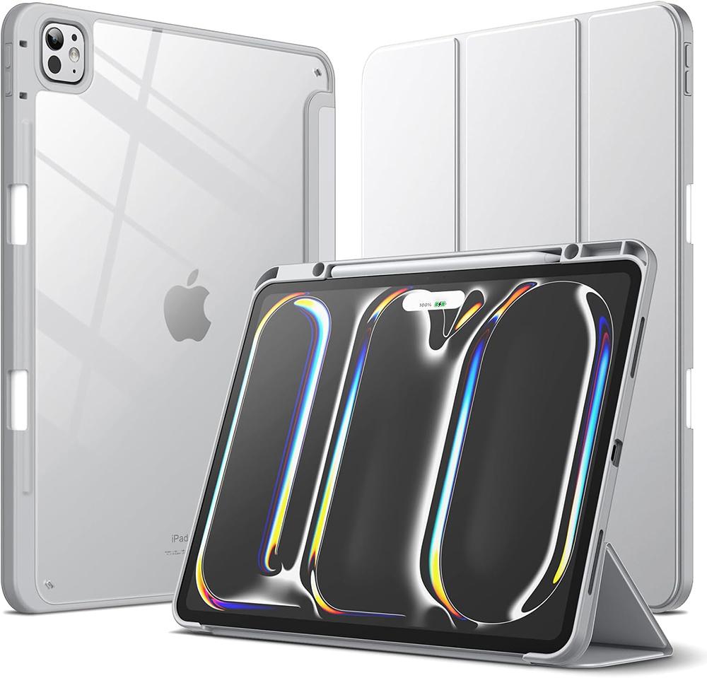 For iPad Pro 13 M5 Case iPad Pro 11 M5 M4 Pro 12.9 10.5 iPad 9.7 Cases Hard Clear Back Cover