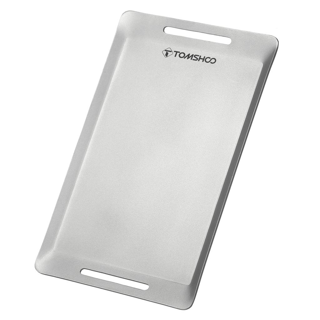 TOMSHOO Мини-сковорода для гриля из нержавеющей стали, уличная гриль-сковорода для барбекю, пикника, разделочная доска для кемпинга, пешего туризма, пешего туризма