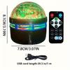 Светодиодный ночник с пультом Звездное небо RGB Галактика Звездное небо RGB 7 режимов USB-подключение для детской комнаты Декор вечеринки Автоматическое вращение