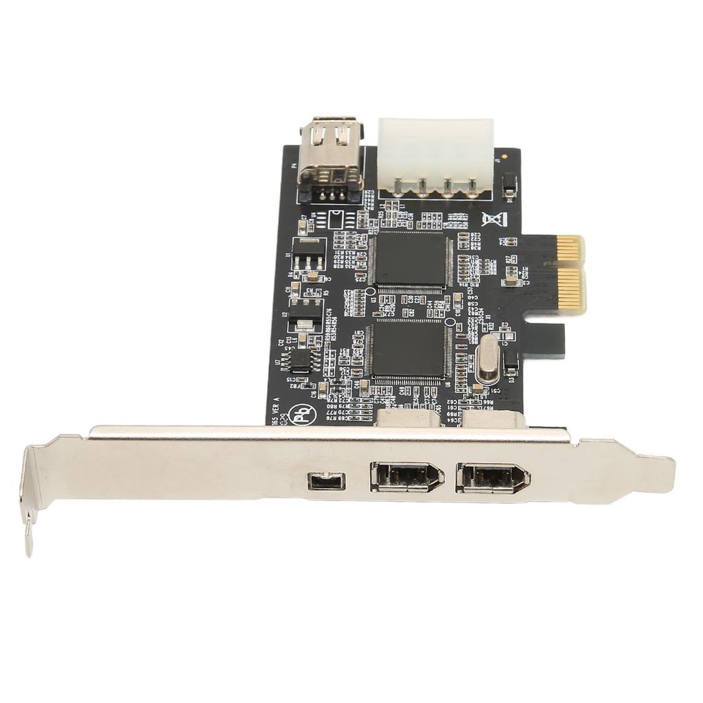 Карта-адаптер Firewire PCIEx1 на четыре порта IEEE 1394A, карта-райзер для жестких дисков, цифровой