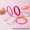 4Pcs/Set Multicolor Resin Bracelet Semi Transparent Punk Bracelet Set Acrylic Cuff  for Teenagers