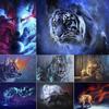 DIY 5D алмазная живопись волк ледяной Алмазная мозаика наборы крестиков украшение дома полная круглая алмазная вышивка