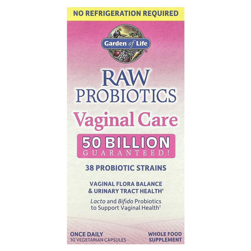 RAW Probiotics, Vaginal Care, Shelf-Stable, 30 Vegetarian Capsules