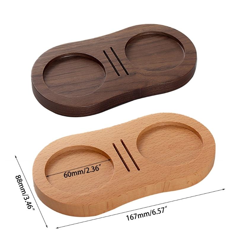 Деревянный держатель для темперирования кофе, основание для станции темперирования кофе, нескользящий коврик для темперирования