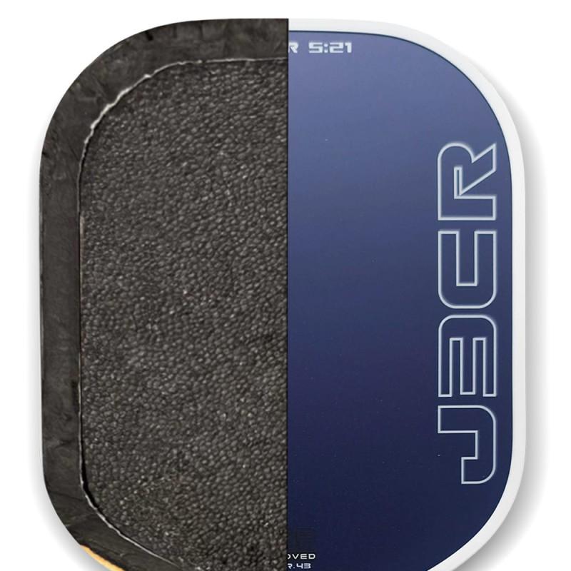 Carbon Fiber Pickleball Paddle With Sandblasted Surface Blue Color 16mm Core EPP Foam Lightweight Performance