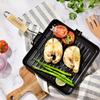 KitchenCook Grill28 Tfi - Квадратный гриль из литого алюминия 28 см - Антипригарное покрытие - Все плиты, включая индукционные