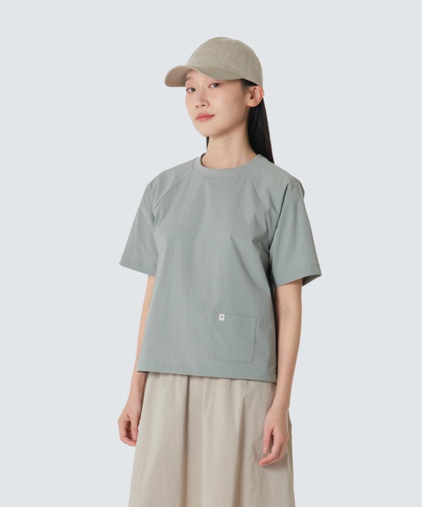 SNOWPEAK APPAREL Женская футболка с карманом и коротким рукавом Root (S26Mwrts61) мятный