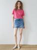 Unknown Planet Triangle Denim Skirt Blue