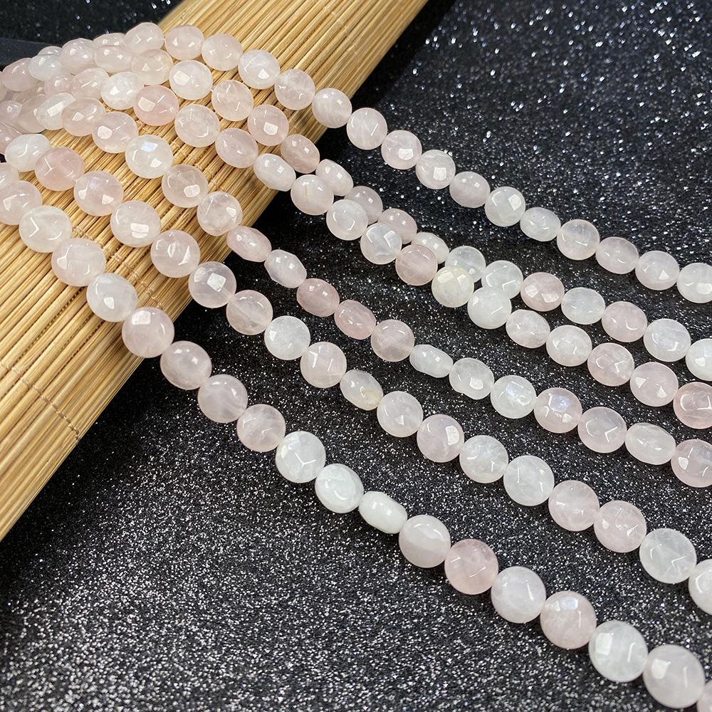 Бусины из натурального камня розовый кварц/унакит граненые бусины для изготовления ювелирных изделий DIY ожерелье браслет серьги аксессуар