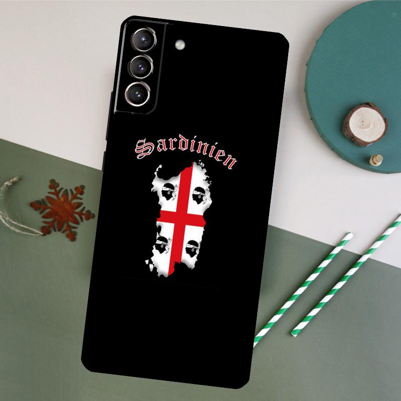 Flag of Sardinia Phone Case For Samsung Galaxy S25 S26 Ultra S20 S21 S22 S23 S24 Plus S10 S25 FE Back Cover