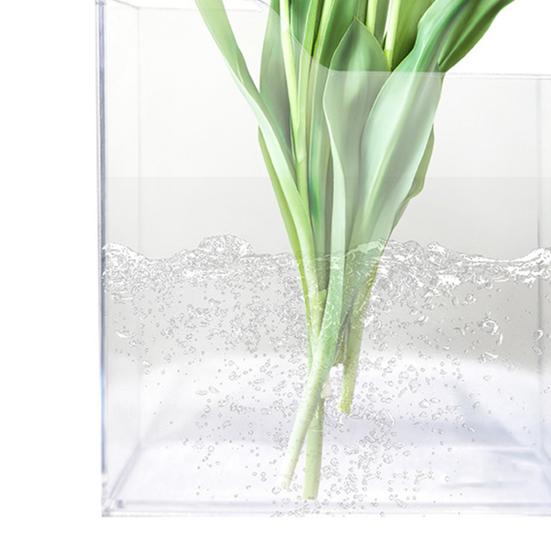 Clear Book Vase Water Planting Flowers Hydroponic Plants Vase Aesthetic Living Room Bedroom Home Office Decoration Book Lovers Gifts
