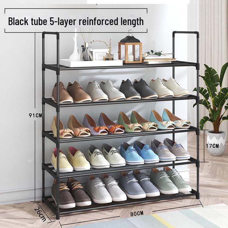 Металлическая полка для обуви: Пылезащищенный, многослойный, смелый стиль для хранения в прихожей