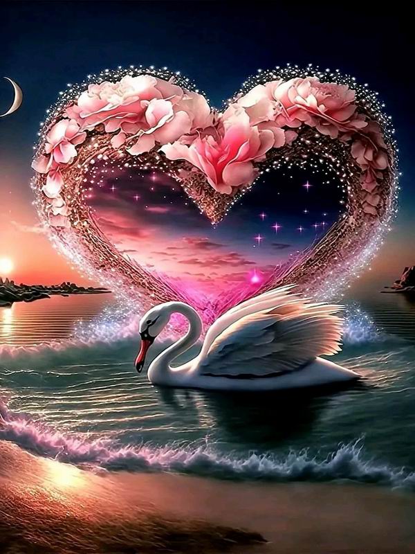Любовь Лебединое озеро Алмазная картина Новые поступления Животные Цветок Diy Полный квадратный круглый дрель Горный хрусталь Вышивка Роза Мозаика Наборы для вышивки крестом Настенный декор